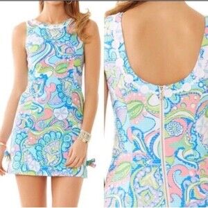 Lilly Pulitzer Delia Shift Dress in Conch Republic Size 0 Resort Collection